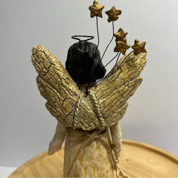 RARE 10” Vintage Bethany Lowe Folk Art Primitive Farmhouse Angel EUC - Picture 5 of 10